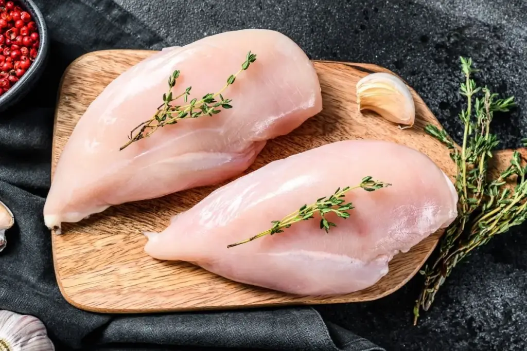 Bild von 2 rohenHähnchenbrustfilets