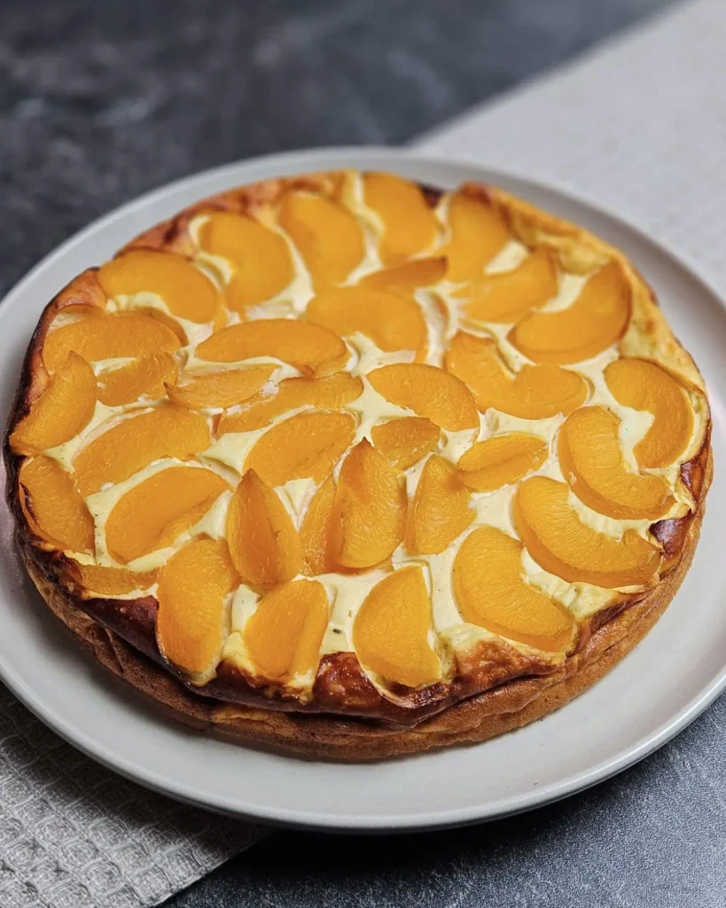 High Protein Aprikosen-Käsekuchen ohne Zucker
